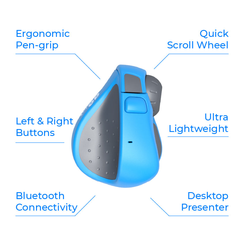 At the press of a button GoPoint transforms from compact mobile mouse to full desktop presenter for video conferencing. Complete with a virtual laser pointer, spotlight & annotation tools. GoPoint is the perfect 2-in-1 device for professionals & students, at the office or on-the-go.